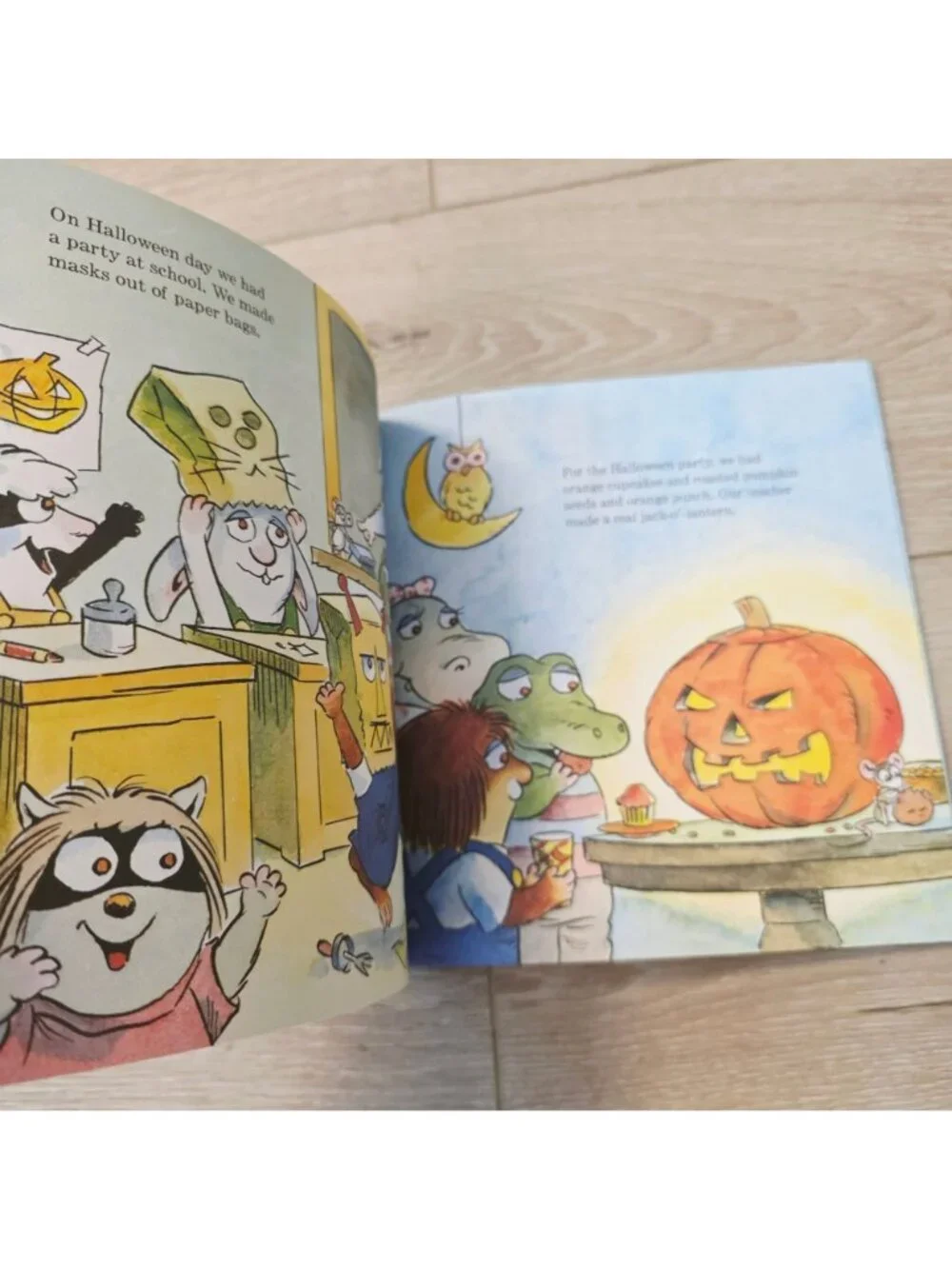 2 Holiday Little Critter Kid Books Trick or Treat Halloween Valentine's Day